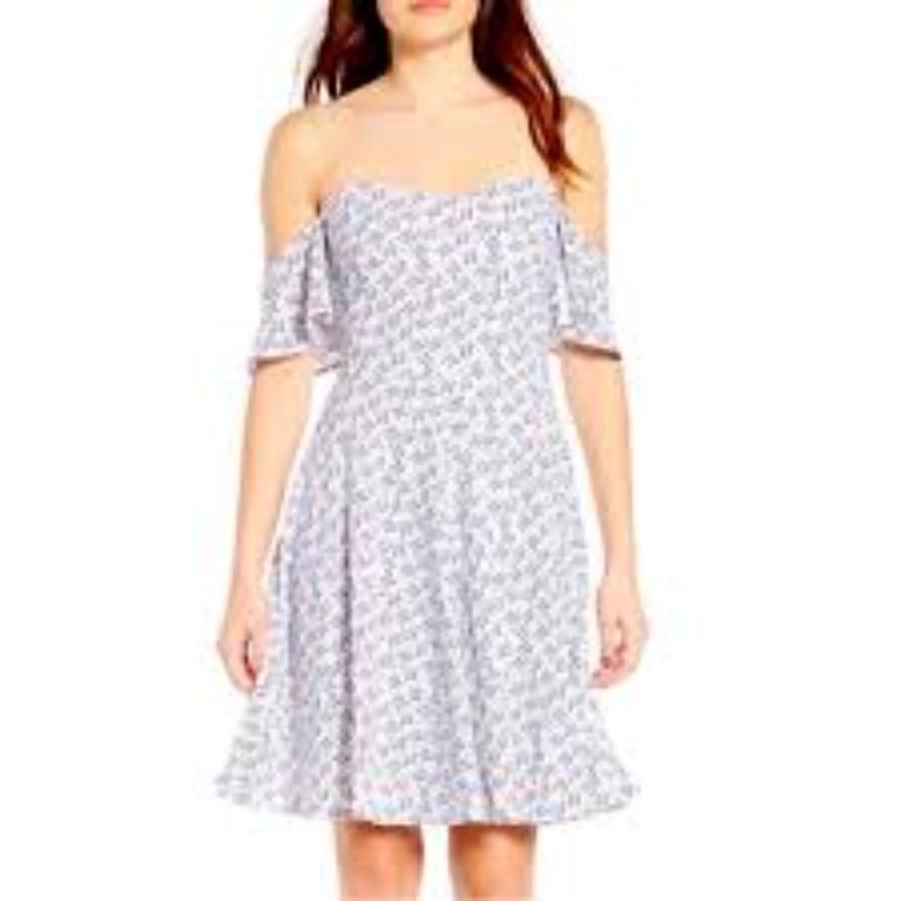 LEITH Nordstrom Womens Black White Ruffled Dress XS Coastal Rodeo Festival NWTs